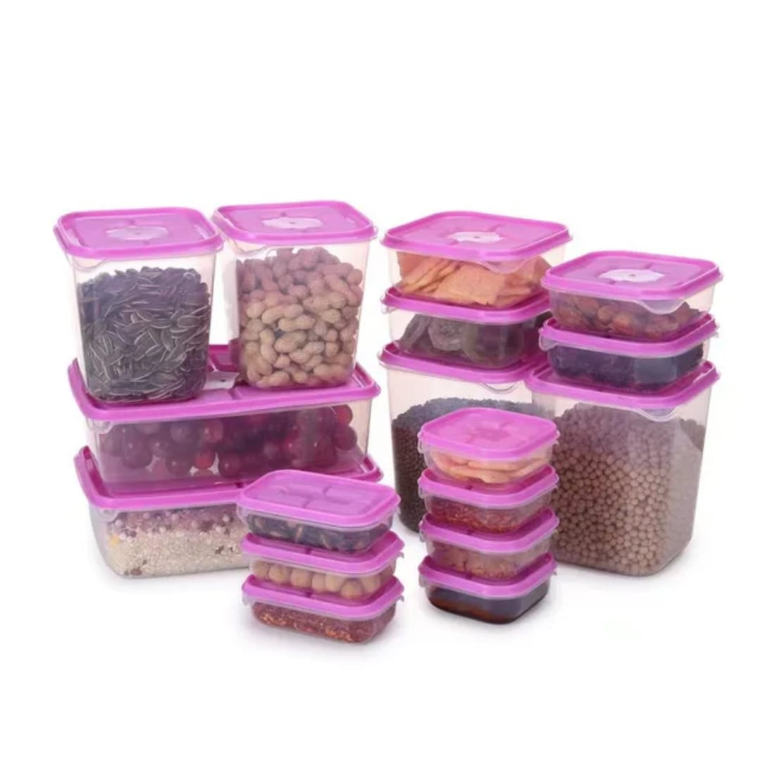 17pcs Crisper Food Storage Containers