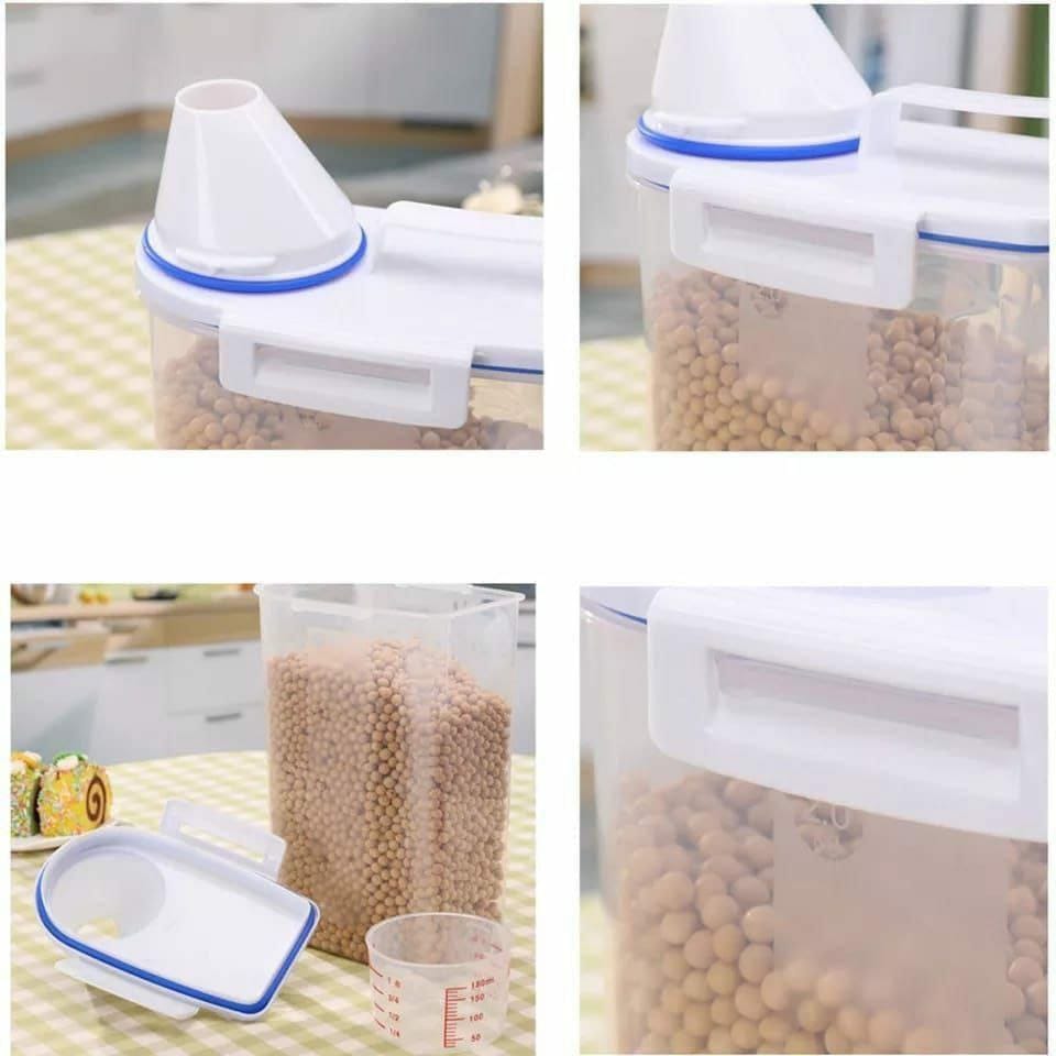Cereal  Storage Container with measuring cup and handle product image 3