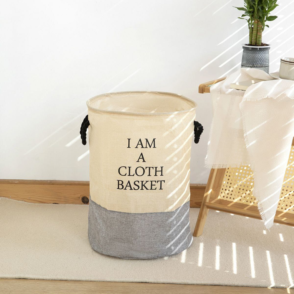 Laundry day round multi-purpose basket with handle product image 3