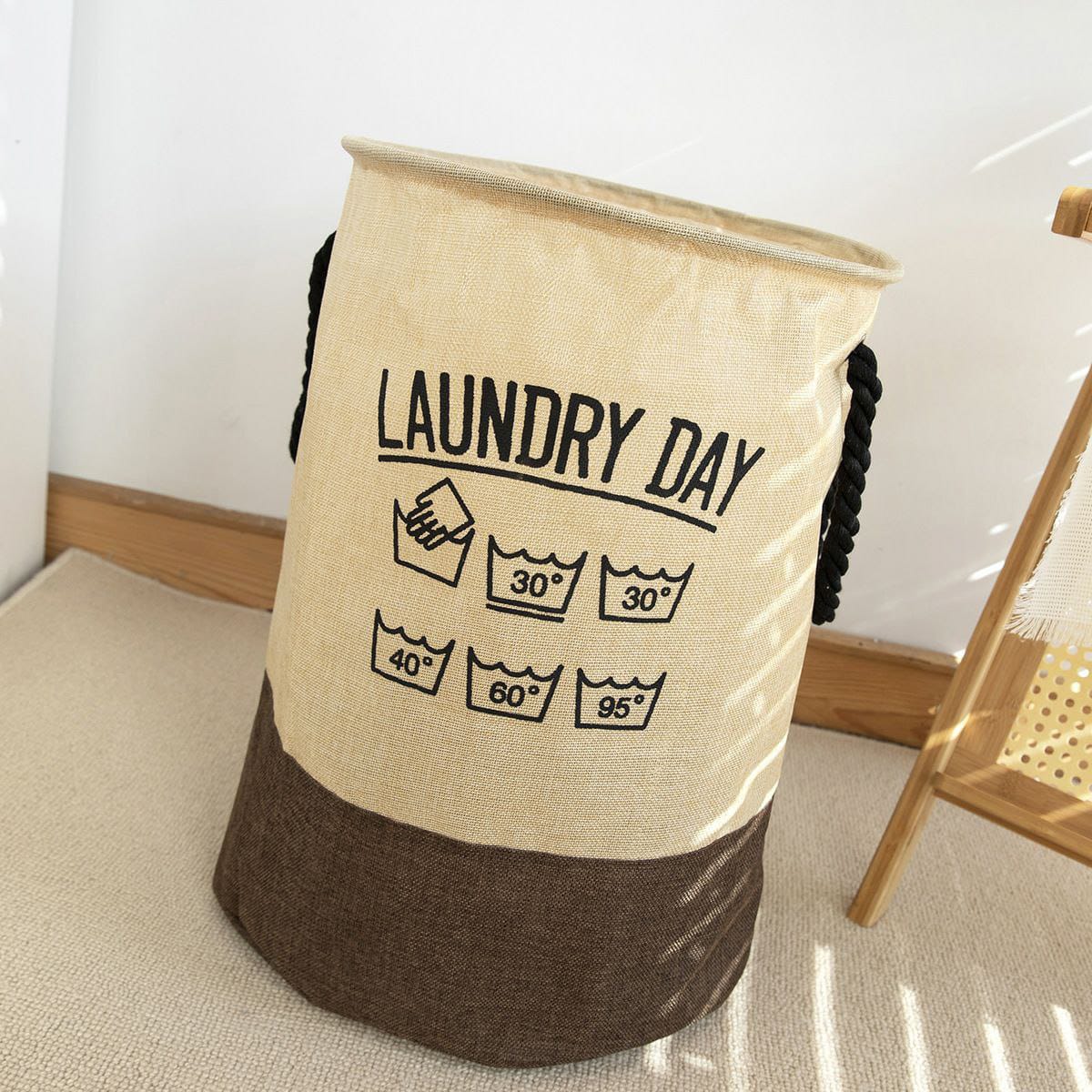 Laundry day round multi-purpose basket with handle product image 4