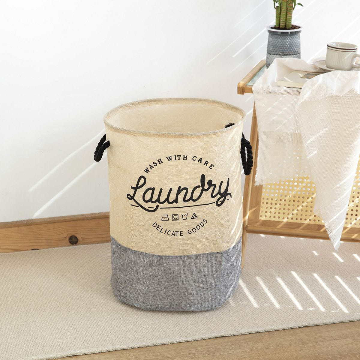 Laundry day round multi-purpose basket with handle product image 5