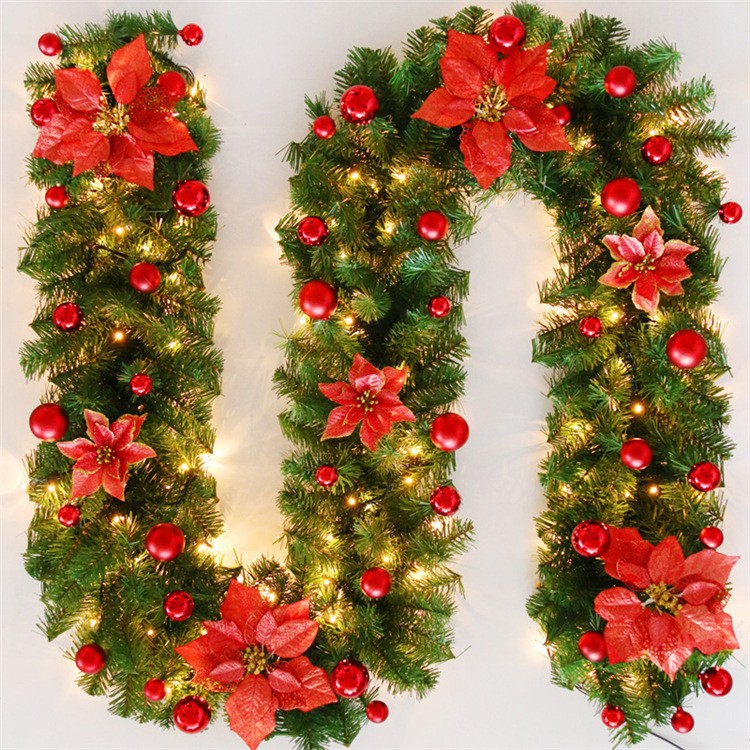 Christmas Garland with flower decoration, product image 3