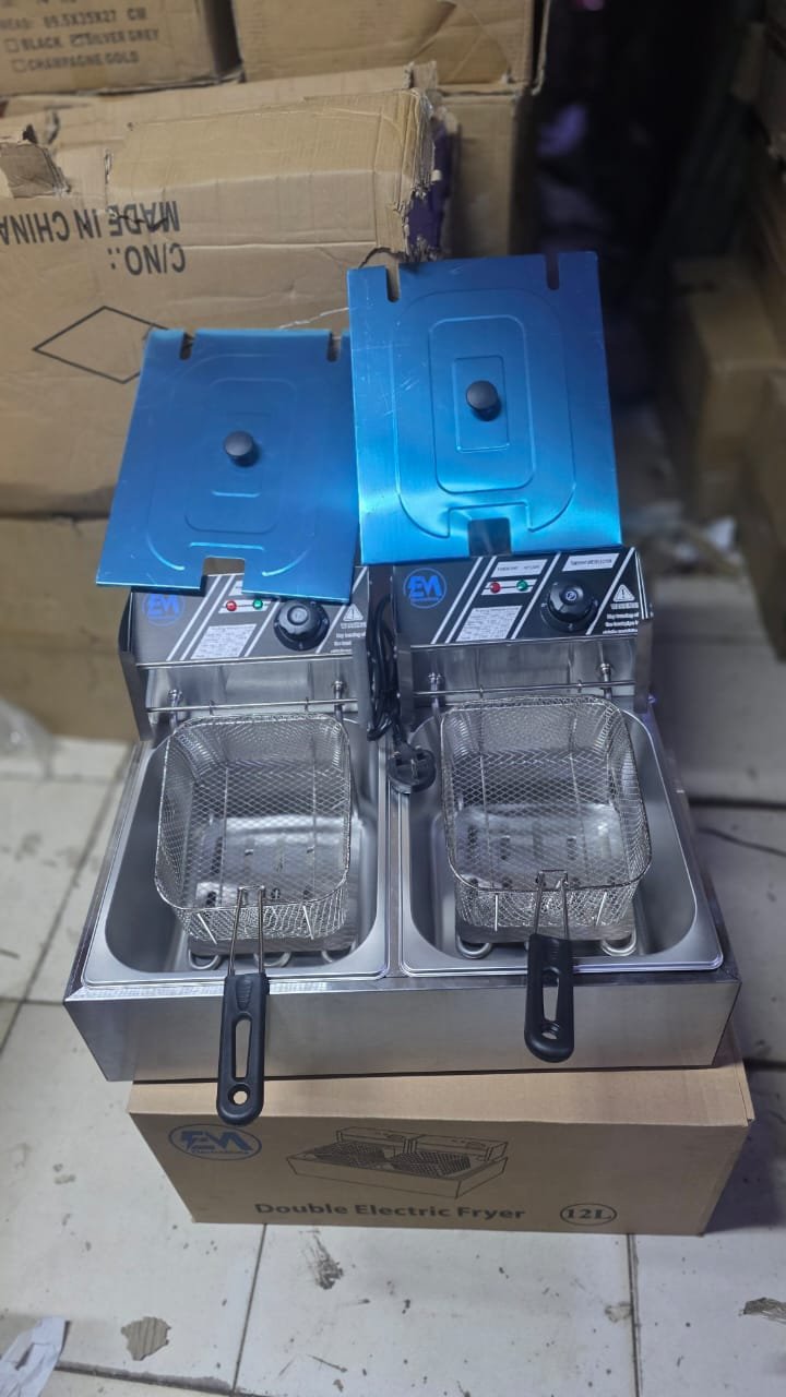 Double deep frier electromate 6 +6 lrs