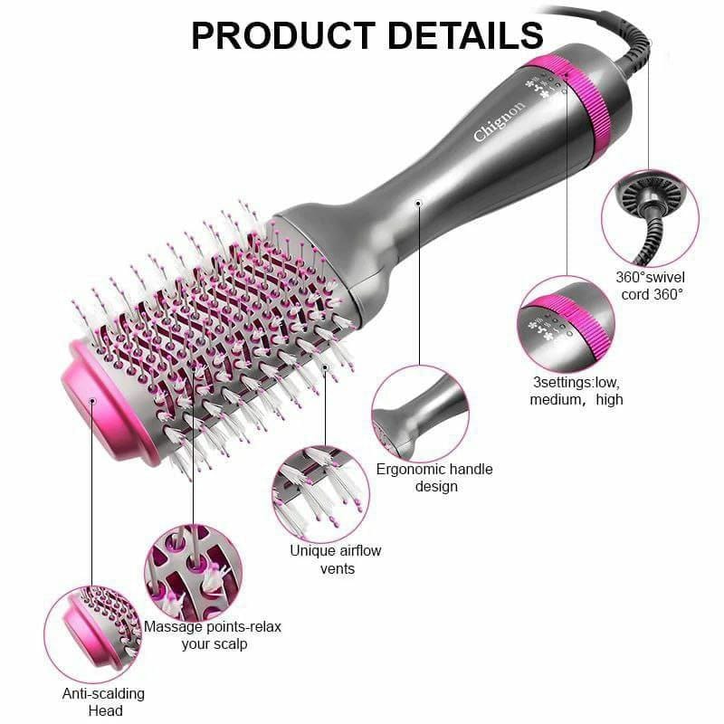 Electric hair straightener brush product image 5