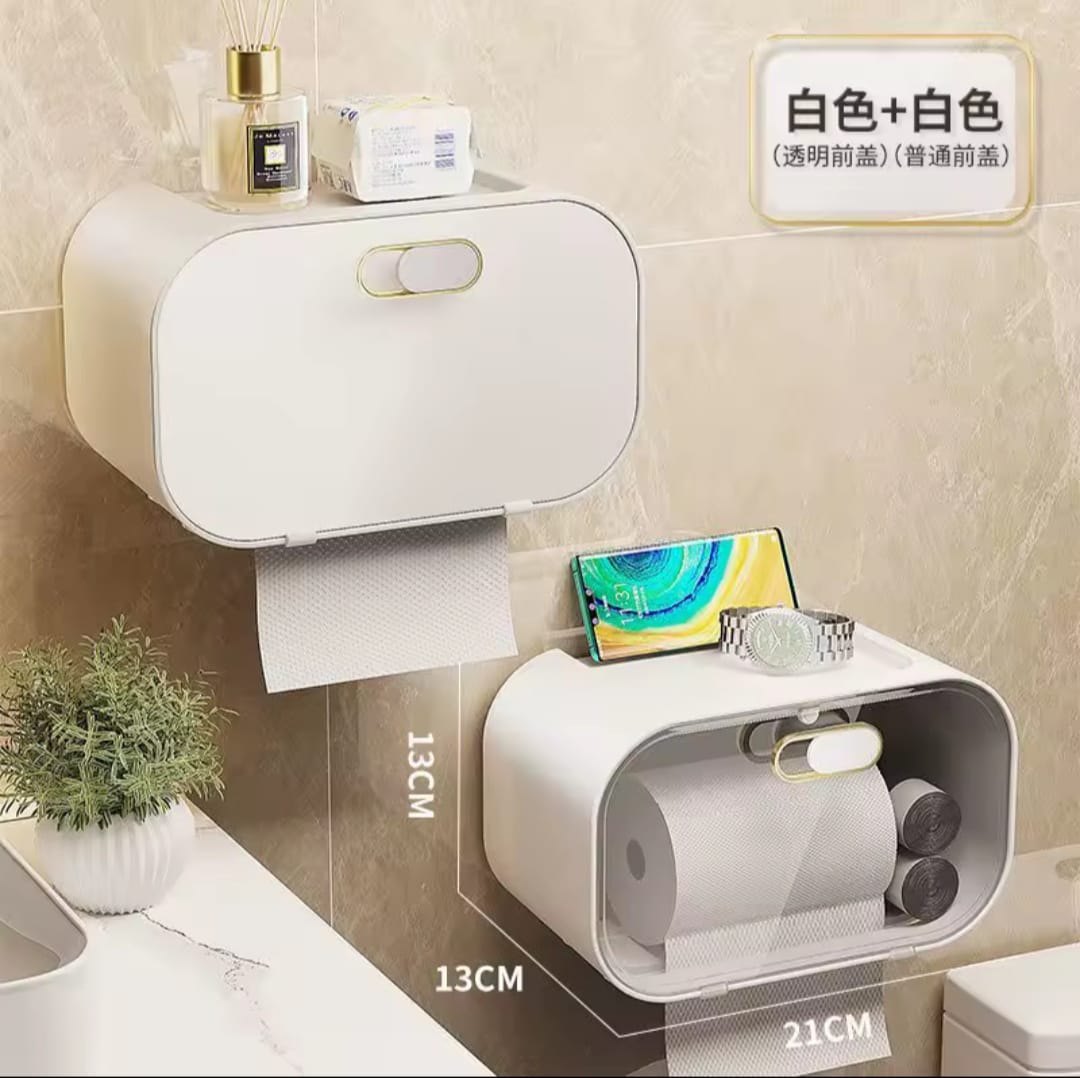 Luxury gold plated wall mounted tissue box product image 3