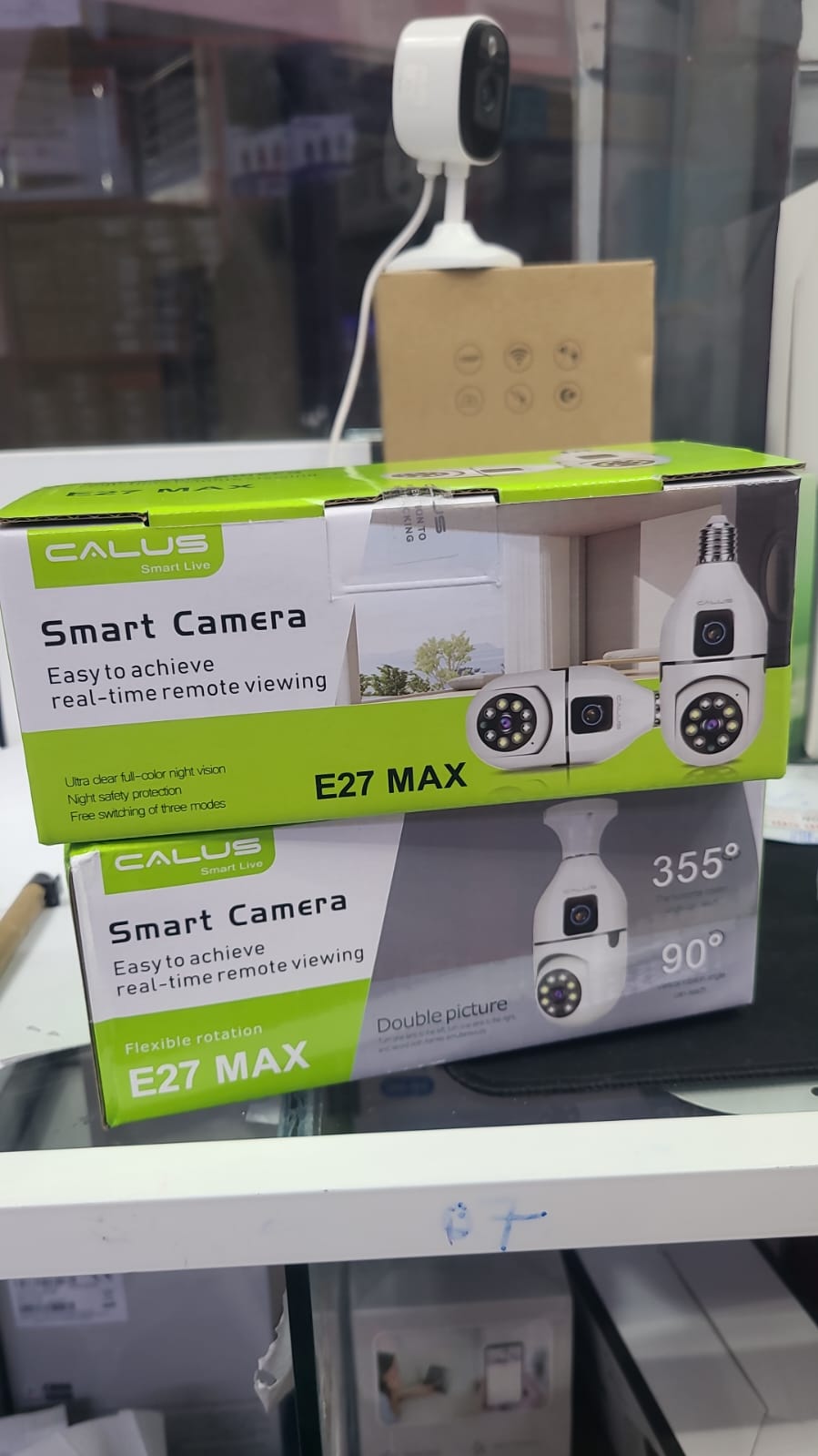 CALUS Wireless dual lens wifi bulb camera two way audio