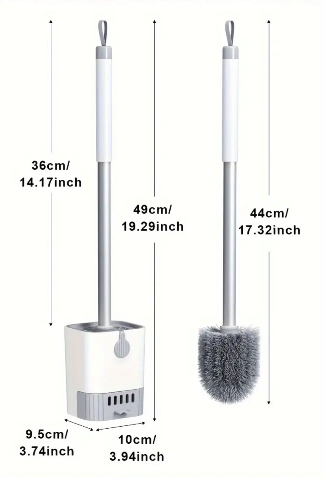 Wall Mounted Long Handle Toilet Cleaning Brush With Holder product image 3