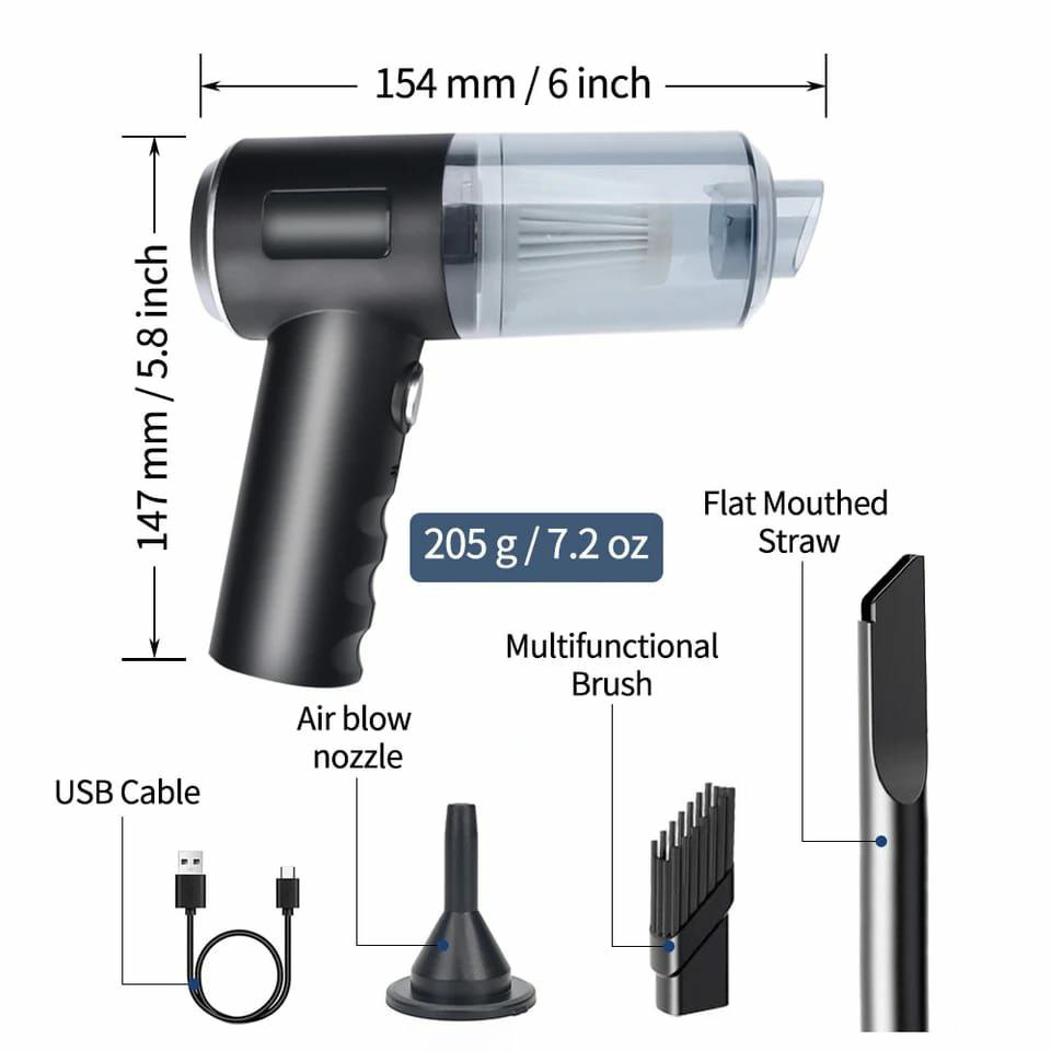 3in1 handheld Wireless Car/Home Vacuum Cleaner product image 3