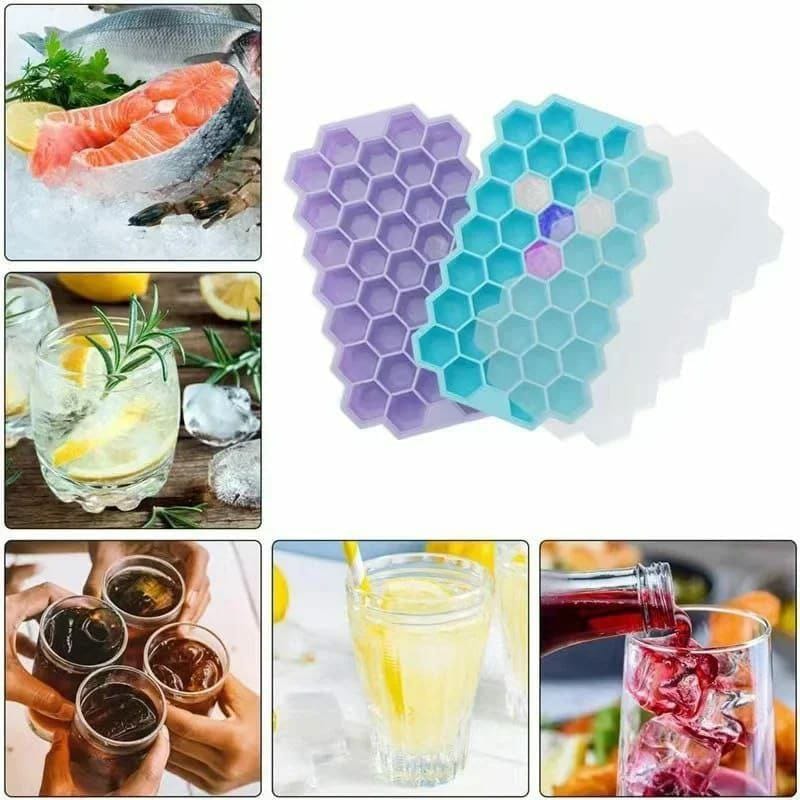 Reusable honeycomb silicone ice cube mould
