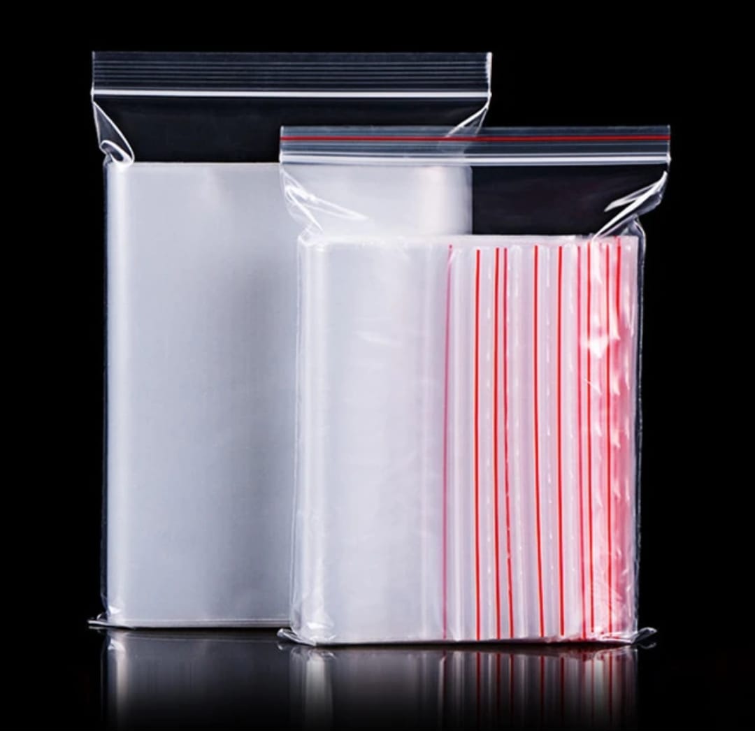 Transparent Reusable Ziplock Bags, 25 pcs