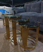 2-piece Round Coffee Tables -Marble Top |Available In Kenya