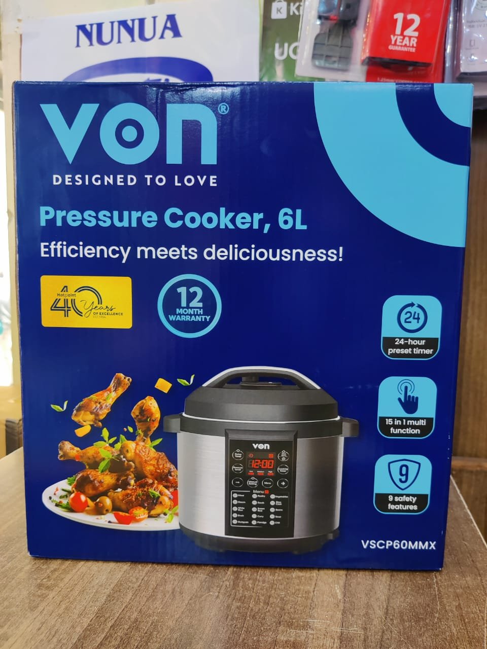 Von Electric Pressure Cooker 6Litres