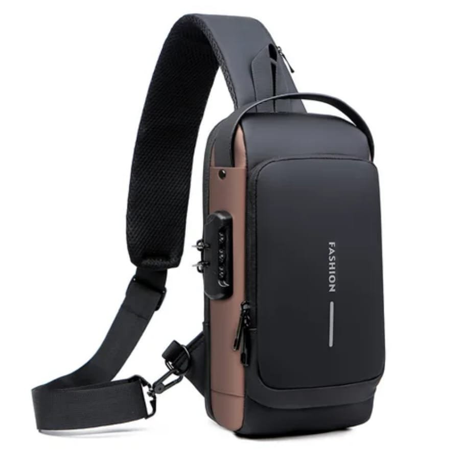 Multifunction anti -theft usb shoulder/chest bag, sling for travel