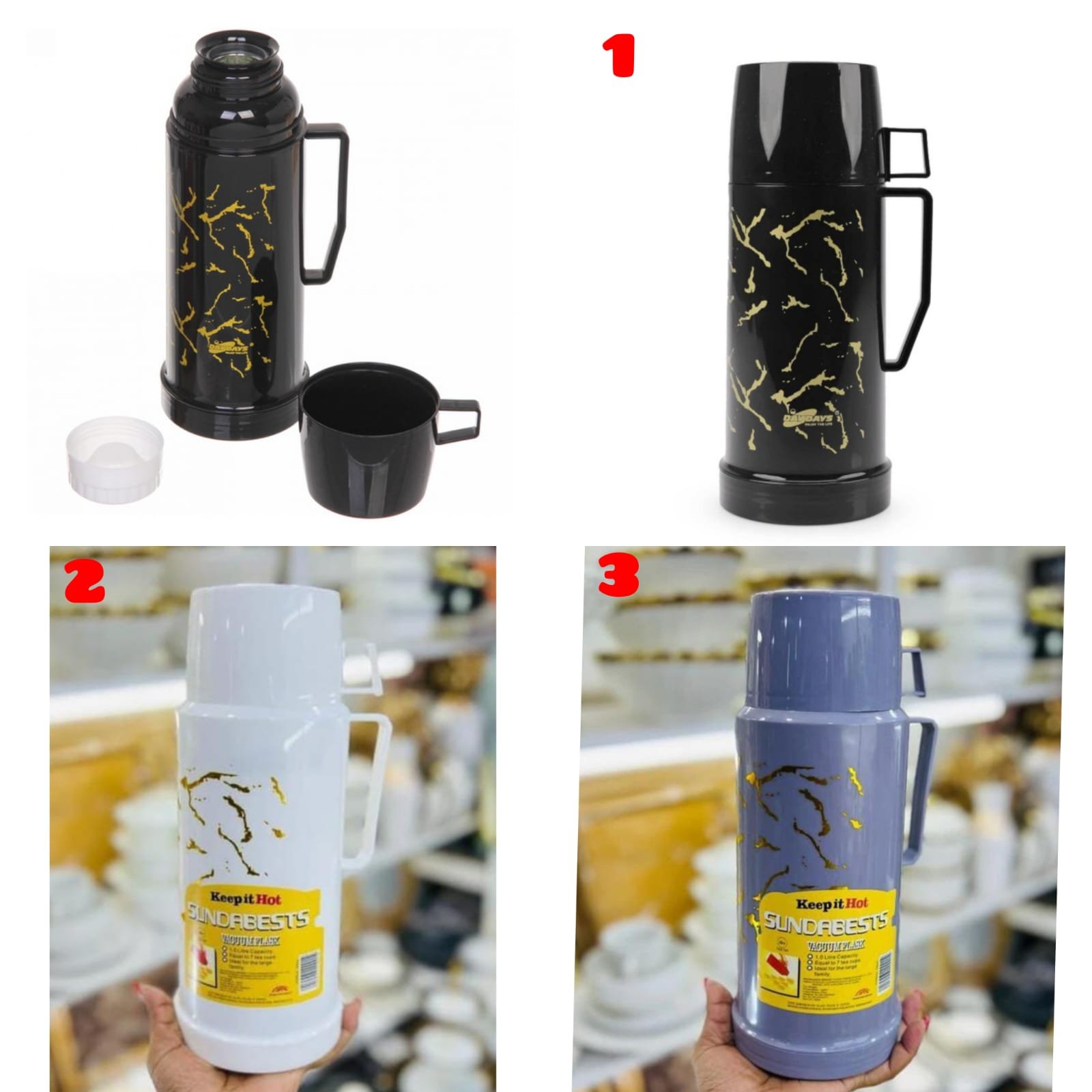 1ltr marble flask